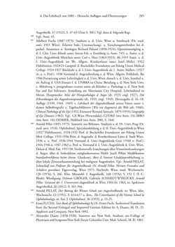 Image of the Page - 285 - in Ernst Fuchs (1851-1930) - und die Weltgeltung der Wiener Ophthalmologischen Schule um 1900