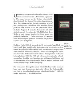Bild der Seite - 405 - in Ernst Fuchs (1851-1930) - und die Weltgeltung der Wiener Ophthalmologischen Schule um 1900