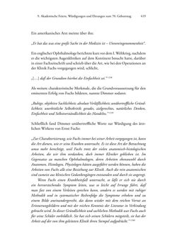 Image of the Page - 419 - in Ernst Fuchs (1851-1930) - und die Weltgeltung der Wiener Ophthalmologischen Schule um 1900