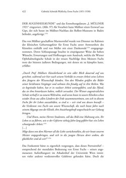 Image of the Page - 422 - in Ernst Fuchs (1851-1930) - und die Weltgeltung der Wiener Ophthalmologischen Schule um 1900