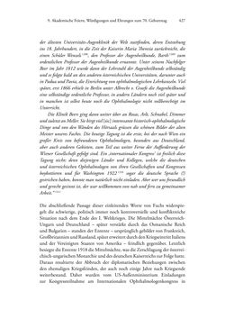 Bild der Seite - 427 - in Ernst Fuchs (1851-1930) - und die Weltgeltung der Wiener Ophthalmologischen Schule um 1900
