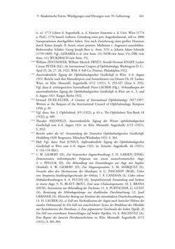 Image of the Page - 441 - in Ernst Fuchs (1851-1930) - und die Weltgeltung der Wiener Ophthalmologischen Schule um 1900