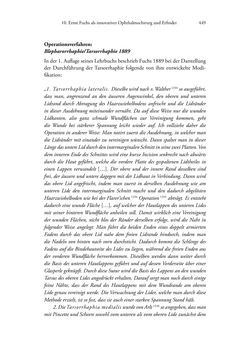 Image of the Page - 449 - in Ernst Fuchs (1851-1930) - und die Weltgeltung der Wiener Ophthalmologischen Schule um 1900