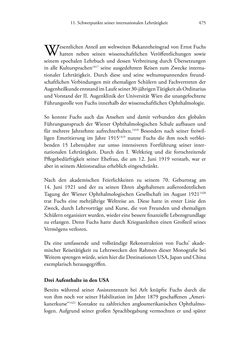 Image of the Page - 475 - in Ernst Fuchs (1851-1930) - und die Weltgeltung der Wiener Ophthalmologischen Schule um 1900