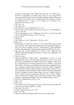 Image of the Page - 511 - in Ernst Fuchs (1851-1930) - und die Weltgeltung der Wiener Ophthalmologischen Schule um 1900