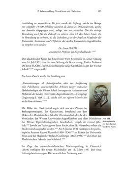 Image of the Page - 529 - in Ernst Fuchs (1851-1930) - und die Weltgeltung der Wiener Ophthalmologischen Schule um 1900