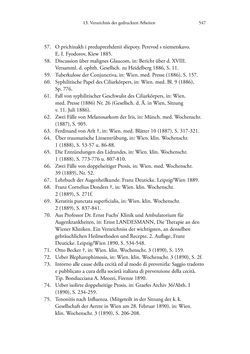Image of the Page - 547 - in Ernst Fuchs (1851-1930) - und die Weltgeltung der Wiener Ophthalmologischen Schule um 1900