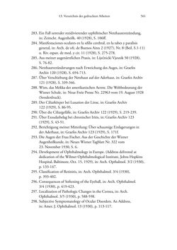 Image of the Page - 561 - in Ernst Fuchs (1851-1930) - und die Weltgeltung der Wiener Ophthalmologischen Schule um 1900