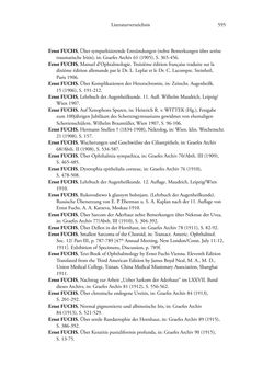 Image of the Page - 595 - in Ernst Fuchs (1851-1930) - und die Weltgeltung der Wiener Ophthalmologischen Schule um 1900