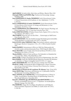 Image of the Page - 614 - in Ernst Fuchs (1851-1930) - und die Weltgeltung der Wiener Ophthalmologischen Schule um 1900