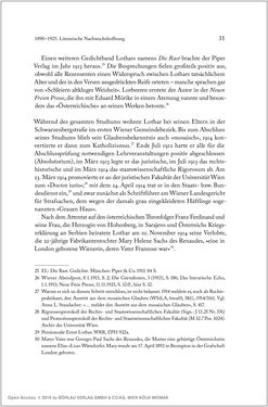 Image of the Page - 31 - in Ernst Lothar - Schriftsteller, Kritiker, Theaterschaffender