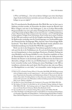 Image of the Page - 252 - in Ernst Lothar - Schriftsteller, Kritiker, Theaterschaffender