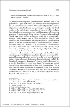 Image of the Page - 339 - in Ernst Lothar - Schriftsteller, Kritiker, Theaterschaffender