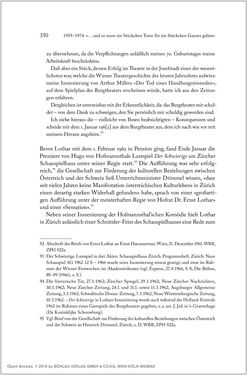 Image of the Page - 350 - in Ernst Lothar - Schriftsteller, Kritiker, Theaterschaffender