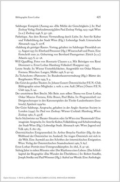 Image of the Page - 425 - in Ernst Lothar - Schriftsteller, Kritiker, Theaterschaffender