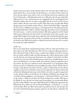 Image of the Page - 110 - in Erica Tietze-Conrat - Tagebücher, Volume I: Der Wiener Vasari (1923–1926)