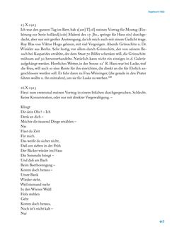 Image of the Page - 117 - in Erica Tietze-Conrat - Tagebücher, Volume I: Der Wiener Vasari (1923–1926)