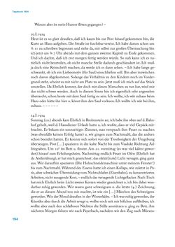 Image of the Page - 194 - in Erica Tietze-Conrat - Tagebücher, Volume I: Der Wiener Vasari (1923–1926)