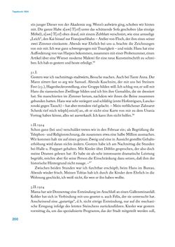 Image of the Page - 200 - in Erica Tietze-Conrat - Tagebücher, Volume I: Der Wiener Vasari (1923–1926)