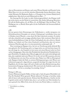 Image of the Page - 211 - in Erica Tietze-Conrat - Tagebücher, Volume I: Der Wiener Vasari (1923–1926)