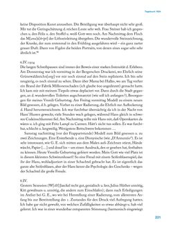 Image of the Page - 221 - in Erica Tietze-Conrat - Tagebücher, Volume I: Der Wiener Vasari (1923–1926)