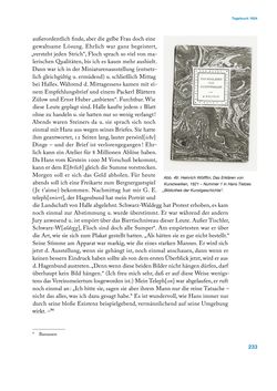 Image of the Page - 233 - in Erica Tietze-Conrat - Tagebücher, Volume I: Der Wiener Vasari (1923–1926)