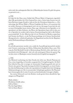 Image of the Page - 253 - in Erica Tietze-Conrat - Tagebücher, Volume I: Der Wiener Vasari (1923–1926)