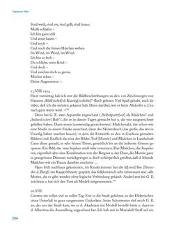 Image of the Page - 254 - in Erica Tietze-Conrat - Tagebücher, Volume I: Der Wiener Vasari (1923–1926)