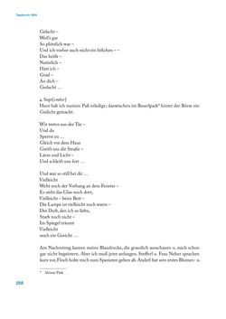 Image of the Page - 258 - in Erica Tietze-Conrat - Tagebücher, Volume I: Der Wiener Vasari (1923–1926)