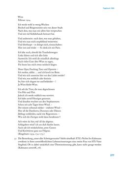 Image of the Page - 277 - in Erica Tietze-Conrat - Tagebücher, Volume I: Der Wiener Vasari (1923–1926)