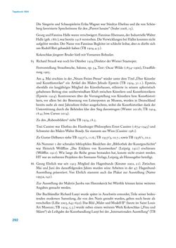 Image of the Page - 292 - in Erica Tietze-Conrat - Tagebücher, Volume I: Der Wiener Vasari (1923–1926)