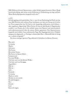 Image of the Page - 315 - in Erica Tietze-Conrat - Tagebücher, Volume I: Der Wiener Vasari (1923–1926)