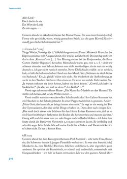 Image of the Page - 316 - in Erica Tietze-Conrat - Tagebücher, Volume I: Der Wiener Vasari (1923–1926)