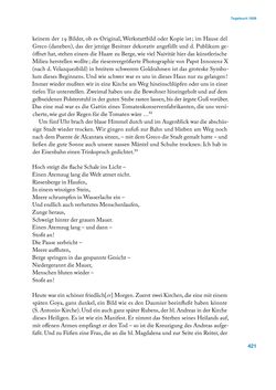Image of the Page - 421 - in Erica Tietze-Conrat - Tagebücher, Volume I: Der Wiener Vasari (1923–1926)