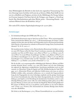 Image of the Page - 439 - in Erica Tietze-Conrat - Tagebücher, Volume I: Der Wiener Vasari (1923–1926)