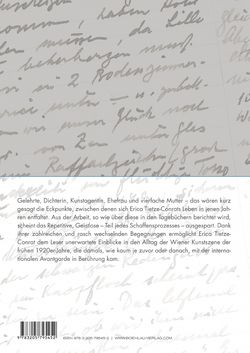 Image of the Page - Einband hinten - in Erica Tietze-Conrat - Tagebücher, Volume I: Der Wiener Vasari (1923–1926)