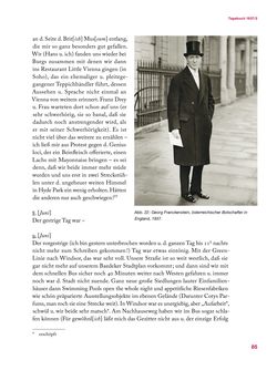 Bild der Seite - 85 - in Erica Tietze-Conrat - Tagebücher, Band II: Mit den Mitteln der Disziplin (1937–1938)