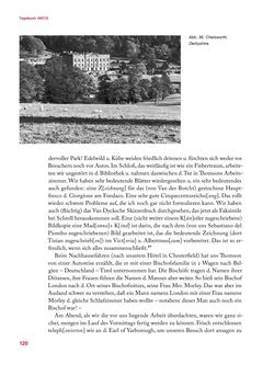 Image of the Page - 120 - in Erica Tietze-Conrat - Tagebücher, Volume II: Mit den Mitteln der Disziplin (1937–1938)