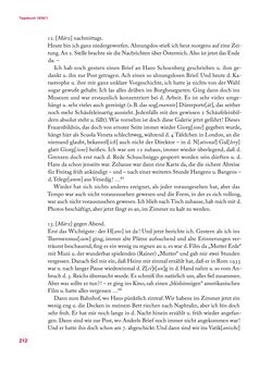 Image of the Page - 212 - in Erica Tietze-Conrat - Tagebücher, Volume II: Mit den Mitteln der Disziplin (1937–1938)