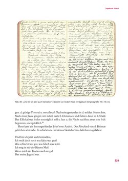 Image of the Page - 223 - in Erica Tietze-Conrat - Tagebücher, Volume II: Mit den Mitteln der Disziplin (1937–1938)