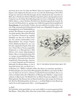 Image of the Page - 305 - in Erica Tietze-Conrat - Tagebücher, Volume II: Mit den Mitteln der Disziplin (1937–1938)