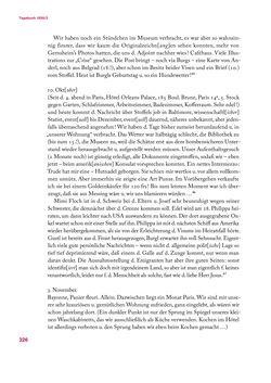 Image of the Page - 326 - in Erica Tietze-Conrat - Tagebücher, Volume II: Mit den Mitteln der Disziplin (1937–1938)