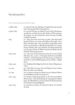 Image of the Page - 7 - in Erica Tietze-Conrat - Tagebücher, Volume III: Register und Anhang