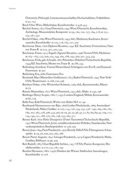 Image of the Page - 62 - in Erica Tietze-Conrat - Tagebücher, Volume III: Register und Anhang