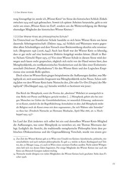 Image of the Page - 23 - in Ethik und Moral im Wiener Kreis - Zur Geschichte eines engagierten Humanismus