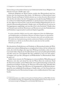 Image of the Page - 75 - in Ethik und Moral im Wiener Kreis - Zur Geschichte eines engagierten Humanismus