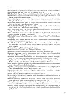 Image of the Page - 423 - in Ethik und Moral im Wiener Kreis - Zur Geschichte eines engagierten Humanismus