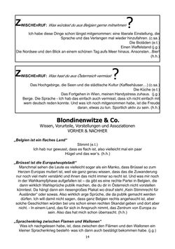 Image of the Page - 14 - in Von europäischen Klischees & der österreichischen Sicht...