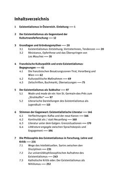 Bild der Seite - (000005) - in Existentialismus in Österreich - Kultureller Transfer und literarische Resonanz
