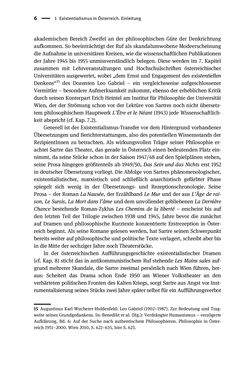 Bild der Seite - 6 - in Existentialismus in Österreich - Kultureller Transfer und literarische Resonanz